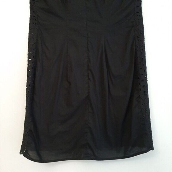 OLD NAVY 100% Cotton Medallion Eyelet Sleeveless Mini Summer Dress Black Sz XS - Picture 8 of 10